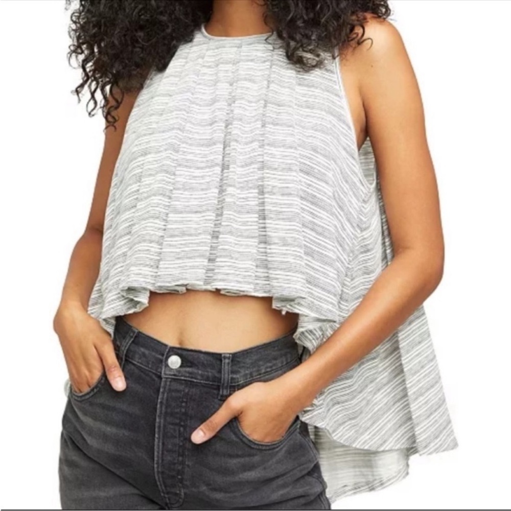 Free People stripped flowy tank top